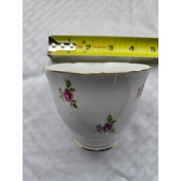 VTG Royal Kent Bone China Rosebuds Teacup Saucer Plate Staffordshire England - Picture 3 of 10